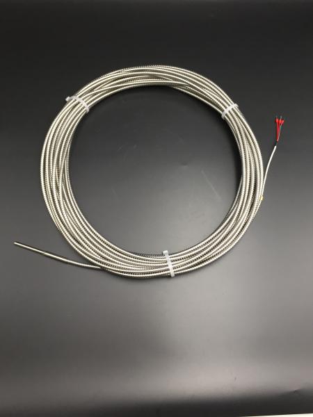 RTD Pt100 do par termoelétrico do diâmetro de 6mm de aço inoxidável com o tubo do cavalo do metal de 20M