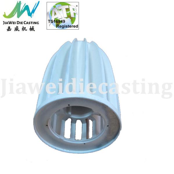 White Color Powder Coated Die Cast Aluminum Lighting Fixtures LED Light Usage
