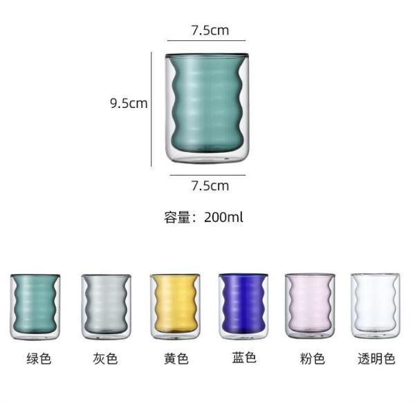 Кружки стены рождественской елки творческое двойной стеклянной милое для ODM OEM подарка фестиваля