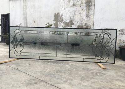 Vidro moderado telescópico vitrificado da porta de vidro de deslizamento da pátina dobro preto