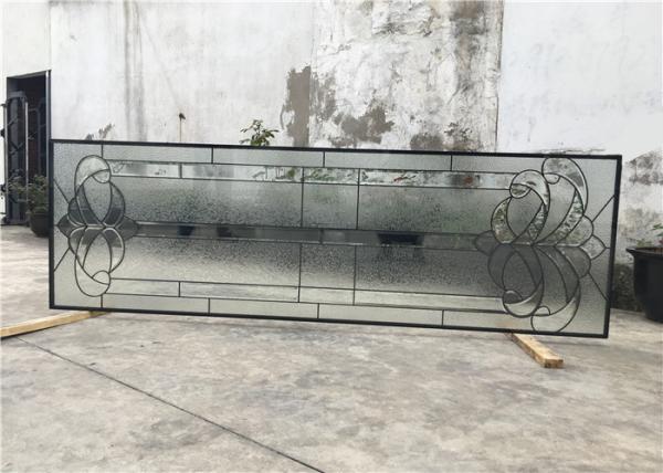 Vidro moderado telescópico vitrificado da porta de vidro de deslizamento da pátina dobro preto
