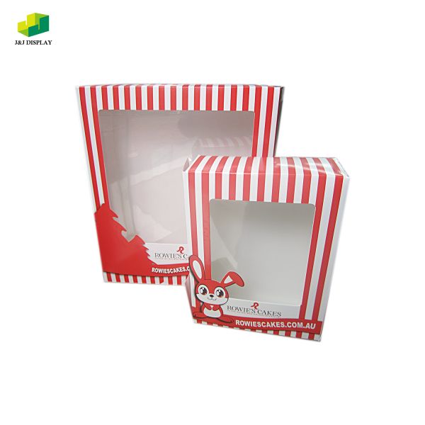 Custom 300g Single Copper Cake Packaging Box Biodegradable