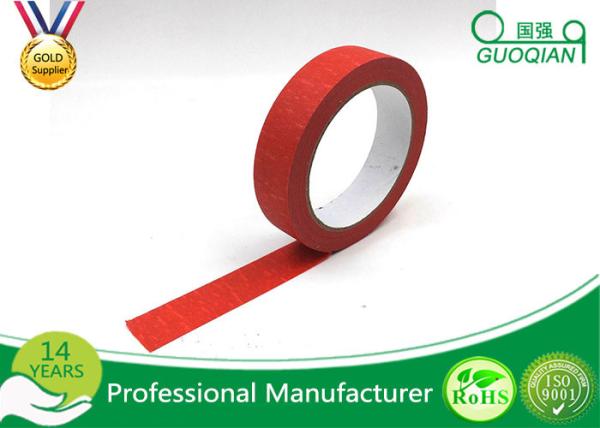Office Labeling Adhesive Stickers Easy Tear Decorative Craft Tape Pink / Purple / Red