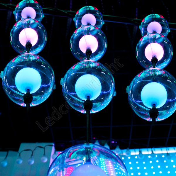Pixel Controlled Dynamic DMX512 D100mm LED Pixel 3D Ball String Light