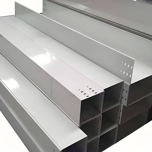 Slot Type Cable Tray Slotted Straight Non Flammable Fire Resistance Wall Mount Installation Method