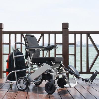 360W Portable Foldable Electric Wheelchair Brushless Motor Lightweight