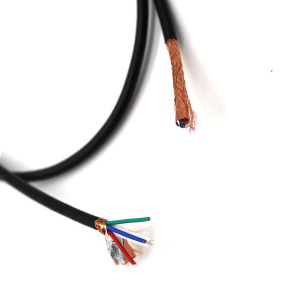 2 X 0.5~10mm2 3 Core Bare Copper Wire , Screened Double PVC Flexible RVVP Cable Wire