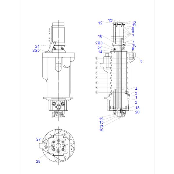 2480-9004K 24809004K Kit de joint-outrigger du centre du joint-outrigger équipé du système solaire 130W-III 130W-V))) 1) 170W-III 200W-III