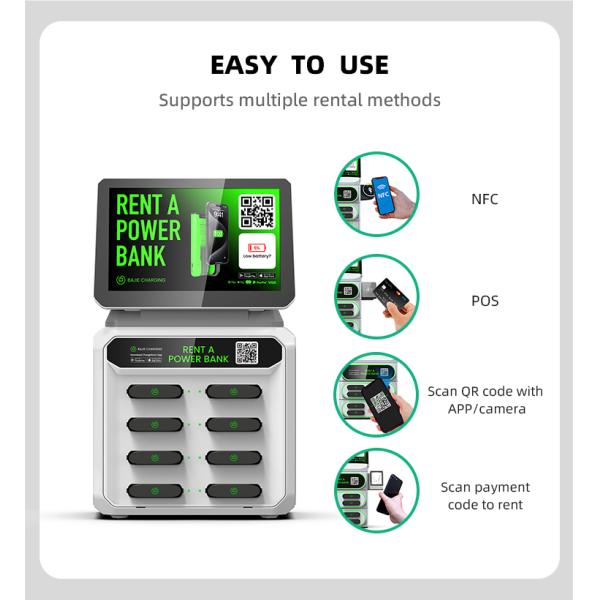 CE Certified Portable Outdoor Power Bank Fast Charging Mobile Phone Powerbank Vending Machine Sharing Rental Chargers Station
