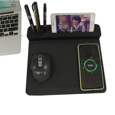 Tapete do rato de carregamento sem fio Ultraportable reusável Nonslip para o PC