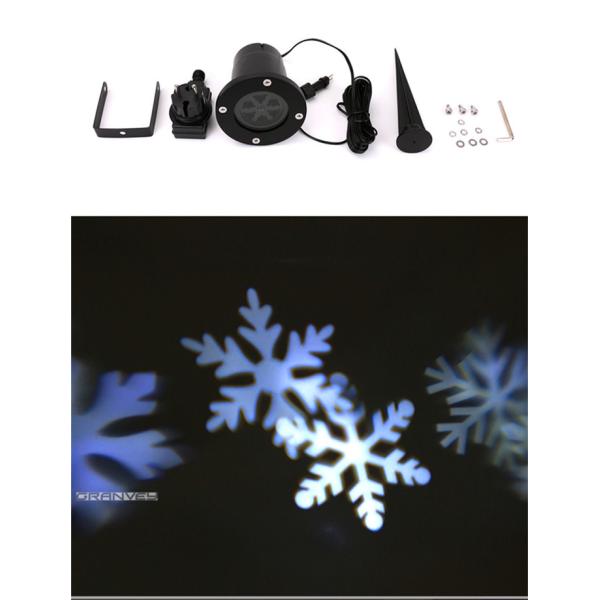 Outdoor Garden Holiday Decoration Lighting Led Christmas Snowflake Projector Light