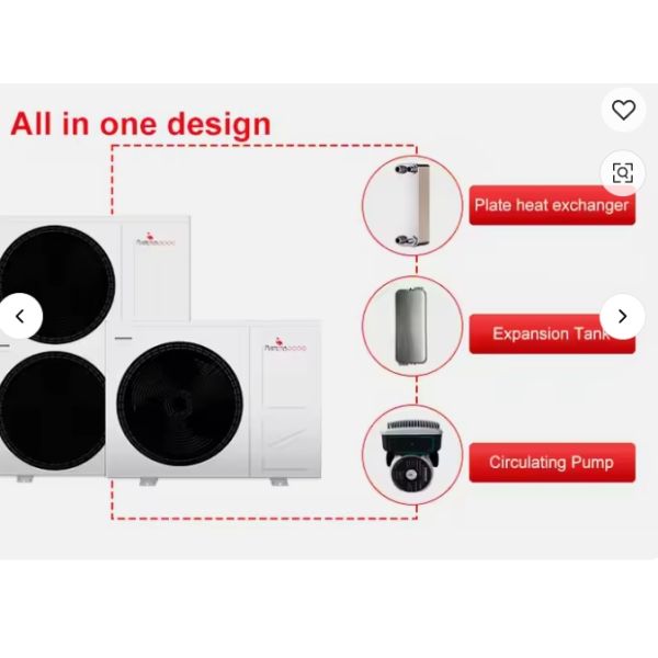 10KW & 15KW Electric Air Source Heat Pump EVI Metal Housing for Hotel Floor Heating & Warm Water Certified for Warmth Efficiency
