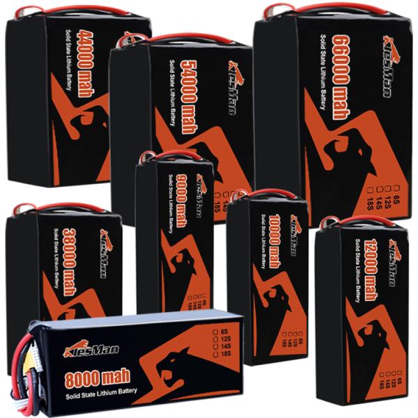 High Density Drone Battery 24S 10C 20C Large Payload UAV Semi Solid State Battery 6S 7S 12S 14S 18S  44000mah 47000mah 50000mah Agricultural drone batteries