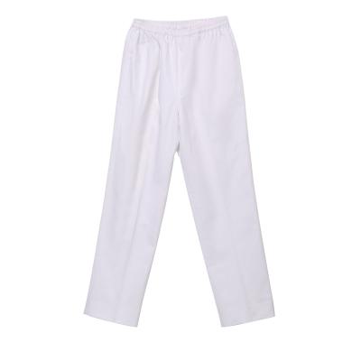 Cozinheiro chefe branco Pants da cintura Cotton35% elástica de Polyester65%
