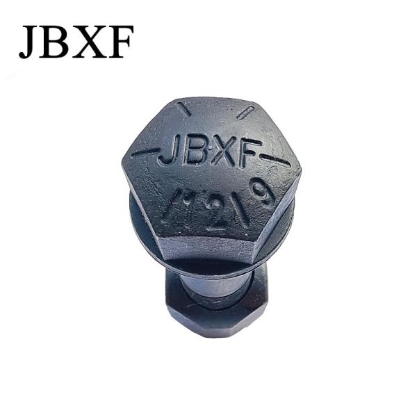 Excavateur d'oxyde noir piste hexagonale boulon d'acier au carbone résistance au couple Min. 1200Nm Tête hexagonale