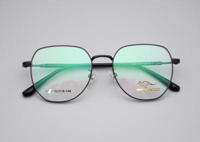 Óculos clássicos retrô coloridos Full Frame Óculos metálicos Ópticos de acetato