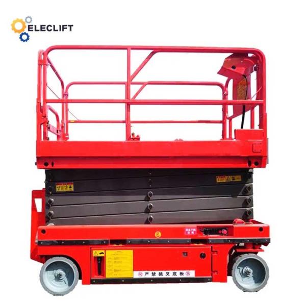 40 Foot Scissor Lift Electric Platform Lift Drive Speed 2-4mph
