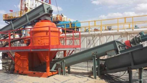 OBM Vertical Cutting Dryer 95% Fluid Recovery Explosion Proof For Drilling Waste