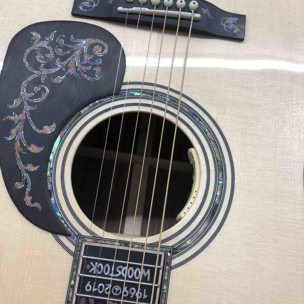 Custom Grand GD45md Madagascar Acoustic Guitar Solid Europe KOA Back Side Maple Top and Binding One Pcs Mahogany Neck LR