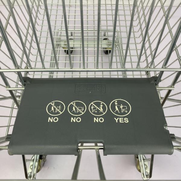 125L Conventional Metal Shopping Trolley Grocery Cart Australian Style PU Wheels CE Certificate