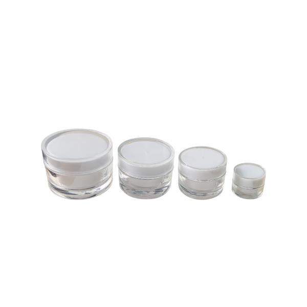 10g 20g 30g 50g Luxury Eye Cream And Essence Jar Transparent Acrylic For Cosmetic Packaging