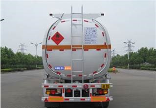 marca usada 45000L de los remolques LINGYU del petrolero del acero inoxidable para el transporte del aceite