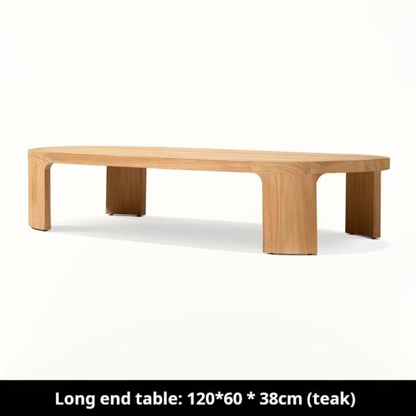 High End Nordic Garden Rust-proof Teak Sofa Set For Outdoor Villa Resort Furniture