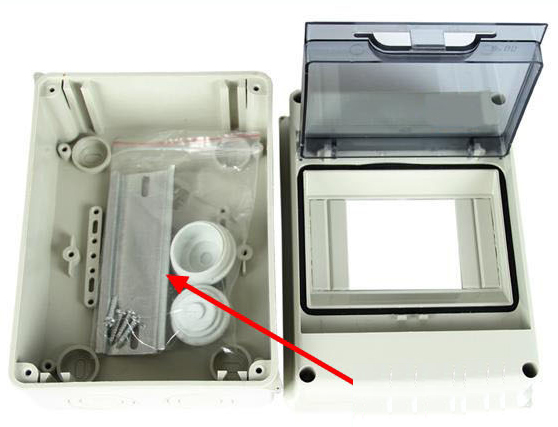 HT 5 Way IP65 Waterproof Outdoor Electrical Enclosure Distribution Plastic Switch Box