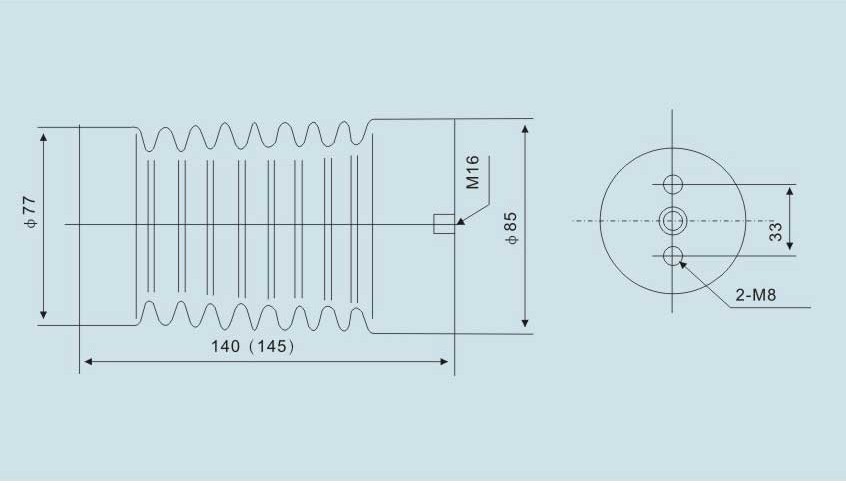 10KV смола высоковольтного изолятора поддержки изолятора ZJ-10Q/85*140 expoy