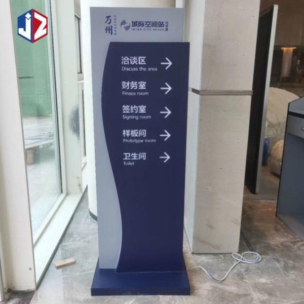 Impact Resistant Advertising Pylon Sign Boards 100V-240V Aluminium Illuminated