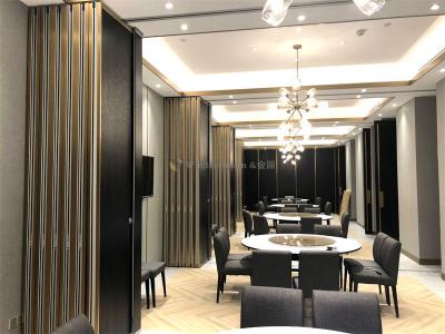 80mm Thickness Movable Office Partitions Accordion Room Dividers Powder Coated