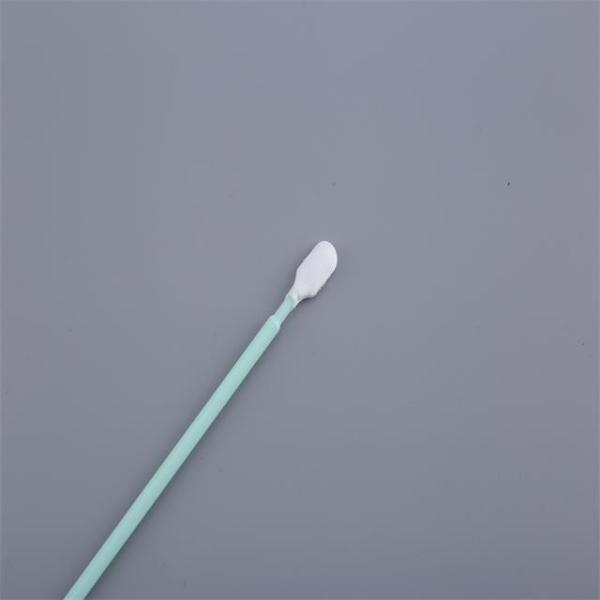 Sterile Q Tips Cotton Swabs with Lint Free Microfiber ESD Safe Handle and Thermally Bonded Polyester Head for Cleanroom Use