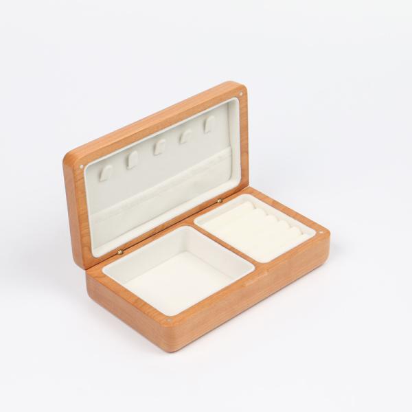 Durable wooden box jewelry storage box Ring  Packaging Custom logo