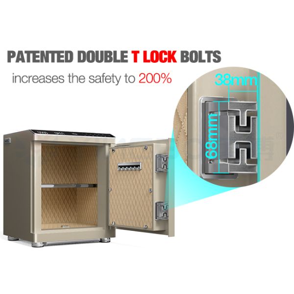 Heavy Duty Security Box Smart Safe Box with Dual Alarm & Inductive Charging
