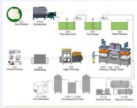 Máquina biodegradável de fazer placas de cana de açúcar 30kw para embalagem de alimentos