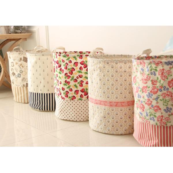 Promotional Waterproof Laundry Basket Foldable Canvas Dirty Clothes Storage Basket