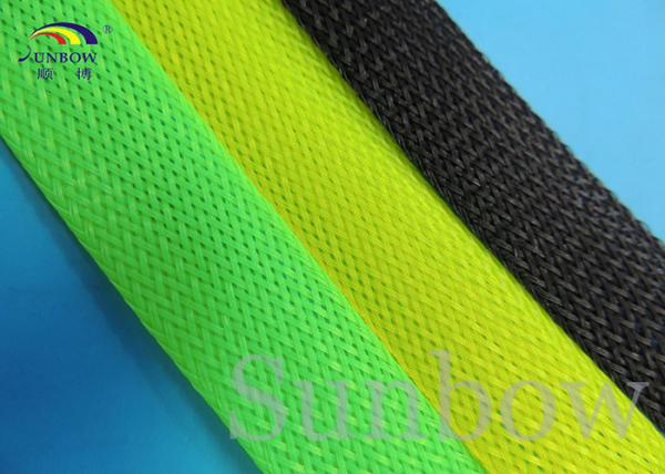Rohs Black Grey White PET and Nylon Braided Expandable Sleeving for cable protection