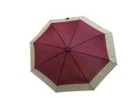 Vent automatique se pliant de Srtong de parapluie de voyage de tissu de pongé avec la bande de contrôle