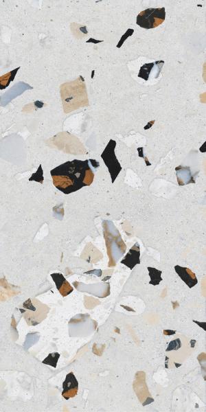 Élégance Terrazzo Mat Porcelaine Glacé Carreaux Chambre à coucher 60x120cm Carreaux de plancher Pour la décoration 2 modèles