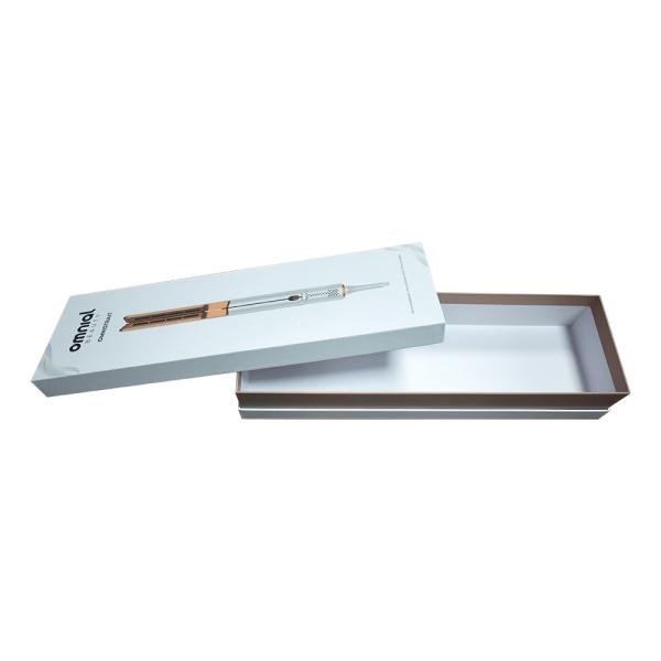Caja de embalaje OEM para alisador de cabello Caja de regalo eléctrica de hierro plano con tapa / base