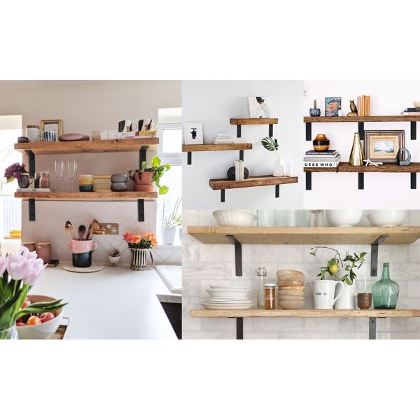 Промышленная плавучая полка кронштейн металлическая полка кронштейн чугунные колючие отверстия 12 стенные установки полки кронштейн