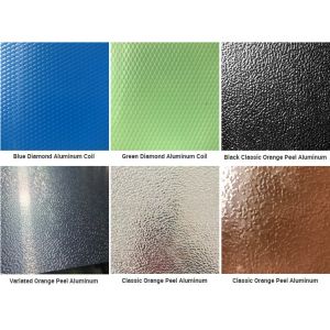 Embossed Surface Treatment Aluminum Sheet Slit Edge Punching For Decoration