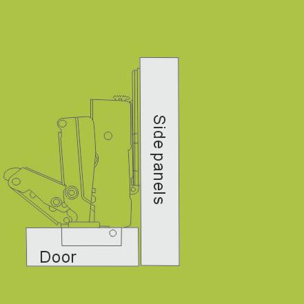 China  OEM 175°  cabinet door hinge 35mm cup inset type