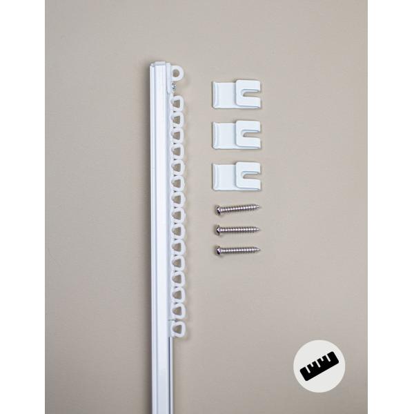 20 Feet Sticky Ceiling Wall Mounting No Drill Aluminium Curtain Rail Track With Adhesive Tape