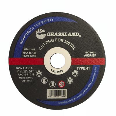 105 X 1 X 16 MM Metal Grinding Discs with Multilevel Glass Fiber Mesh and Resin Bonded Material
