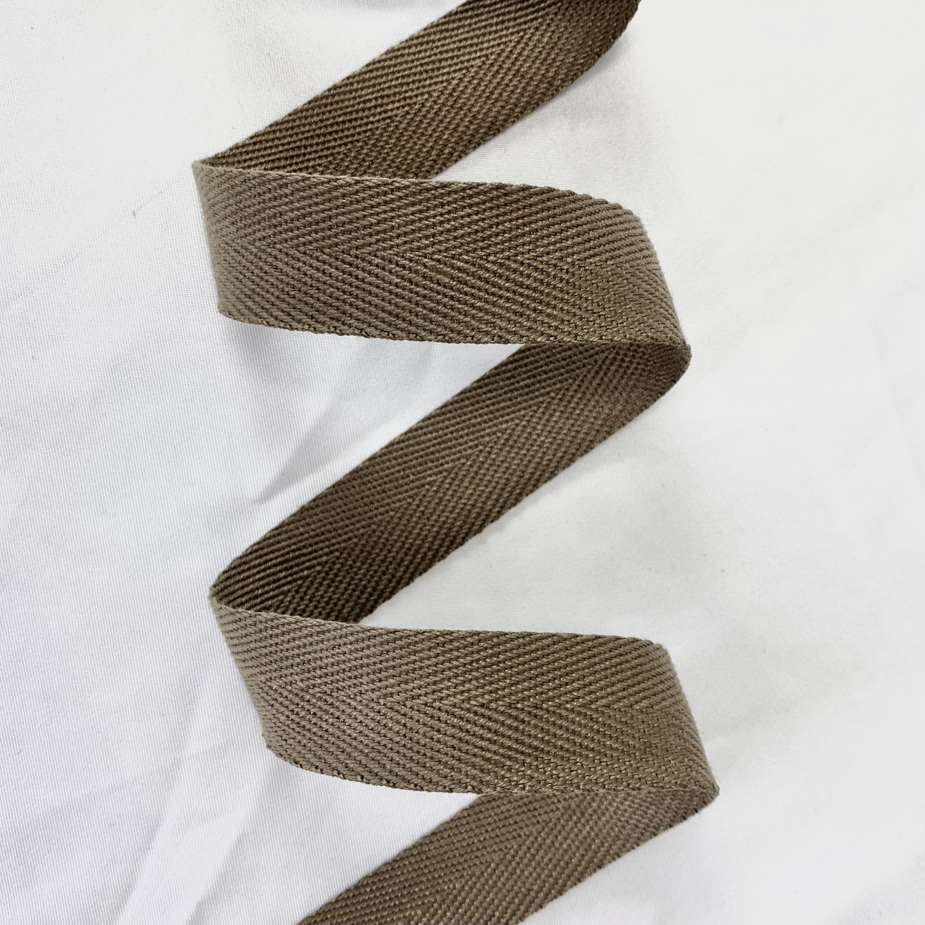 Herringbone polyester-cotton webbing Various colors Backpack strap Belt Handbag strap