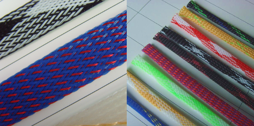 Обруч вокруг заплетенного предохранения от полиэстера расширяемого провода Слевинг/кабеля нейлона