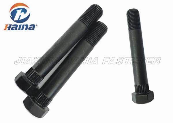 Black Heat Treatment  Half Thread Shackle Knurls Hex Head Bolts