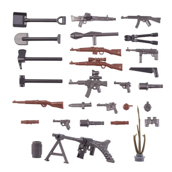 Children gifts military armor weapon German assault No.3 desert field tank building blocks toys