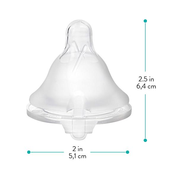 Sterilizer Safe Flat Dummy For Baby , 0 - 6 Month 100 Silicone Pacifier